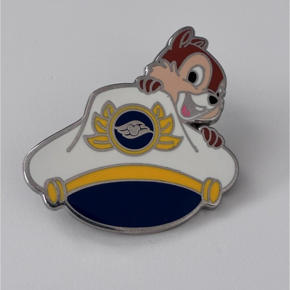 Disney Cruise Line Captain's Hat Chip Pin Mystery PWP Rare 1 of 6 Set Rare & HTF